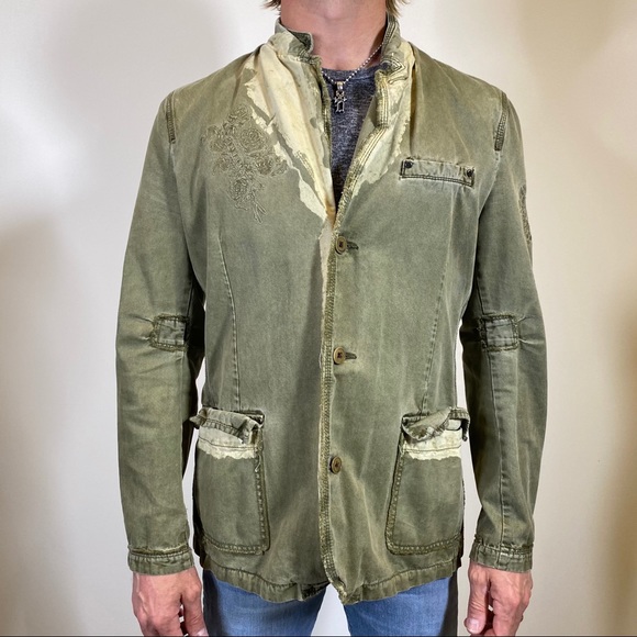 Triple Five Soul Men's Army Green Jacket NWOT XL - Picture 2 of 16